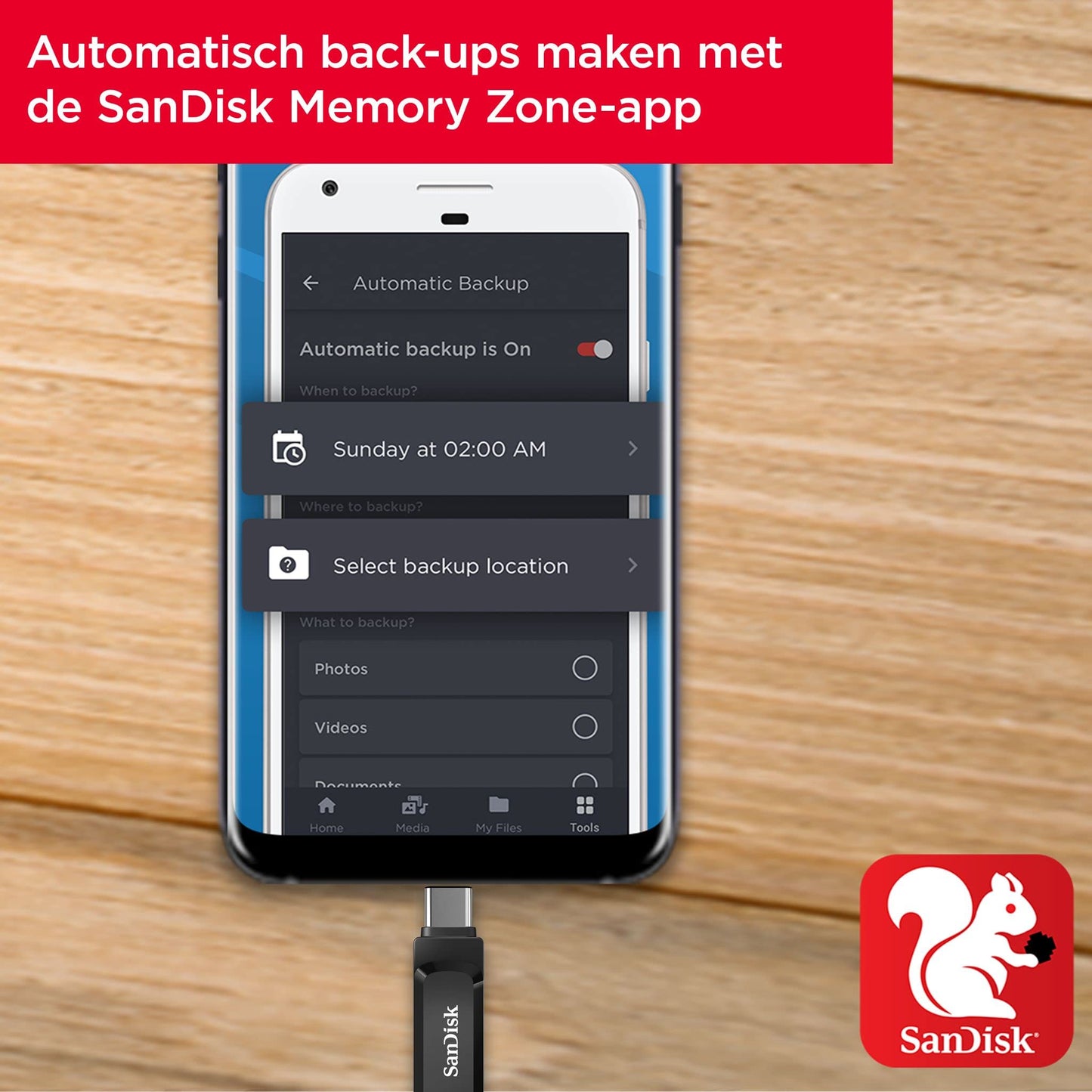 SanDisk Ultra Dual Drive Go USB Type-C Flash Drive 256GB (2-In-1 Flash Drive, USB Type-C And Type-A, Automatic Backups, SanDisk Memory Zone App, 400MB/s)