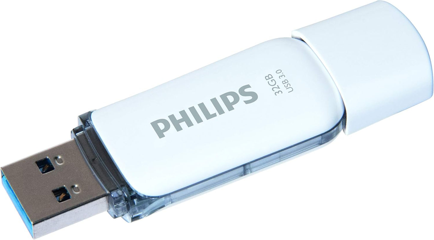 Philips Snow Edition Super Speed 3.0 USB flash drive 8 GB voor PC, laptop, computer, leessnelheid tot 100 MB/s