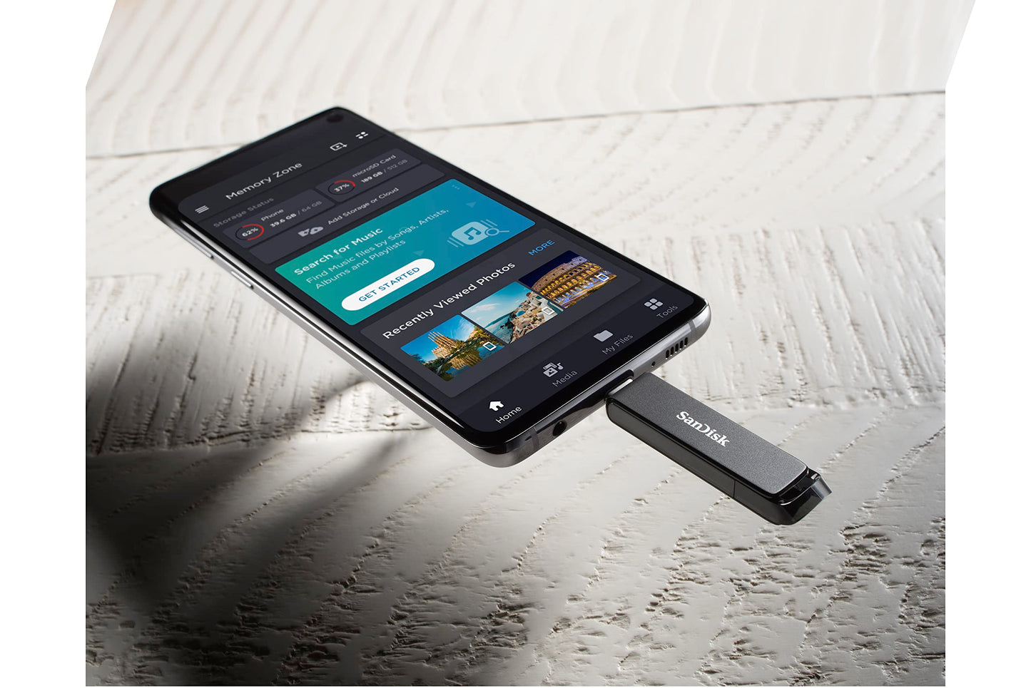 SanDisk Ultra USB Type-C Flash Drive 64GB (For USB Type-C Computers, Smartphones And Tablets, Read Speeds Up To 150MB/s, SanDisk SecureAccess Software, RescuePRO Deluxe Software, Back-Up Function)