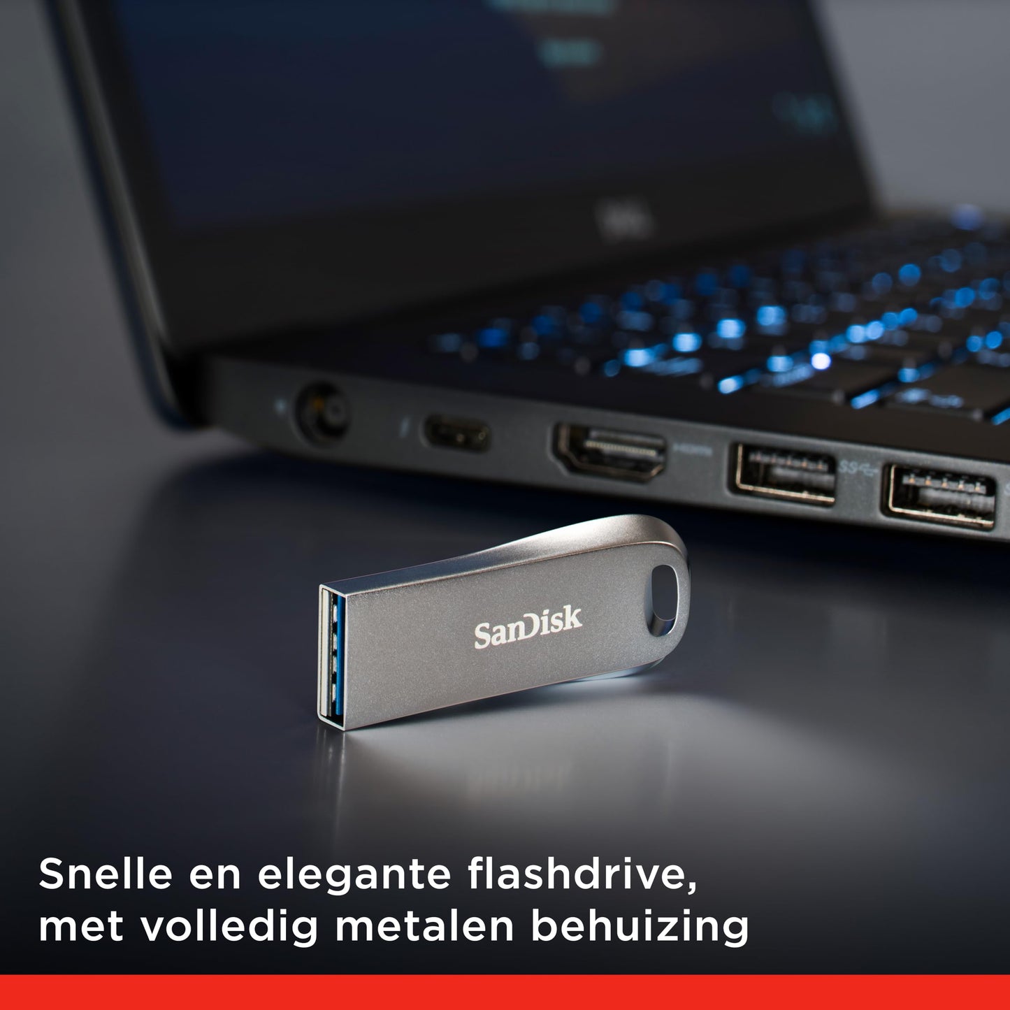 SanDisk Ultra Luxury USB 3.2 Flash Drive 256GB (USB 3.0 Gen 1, Read Speeds Up to 400MB/s, Password Protection, RescuePRO Deluxe Software)
