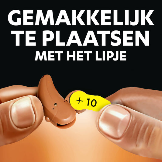 Duracell-batterijen voor gehoorapparaten maat 10 (60 stuks) tot 50% extra levensduur, eenvoudig te gebruiken, 100% recyclebare verpakking