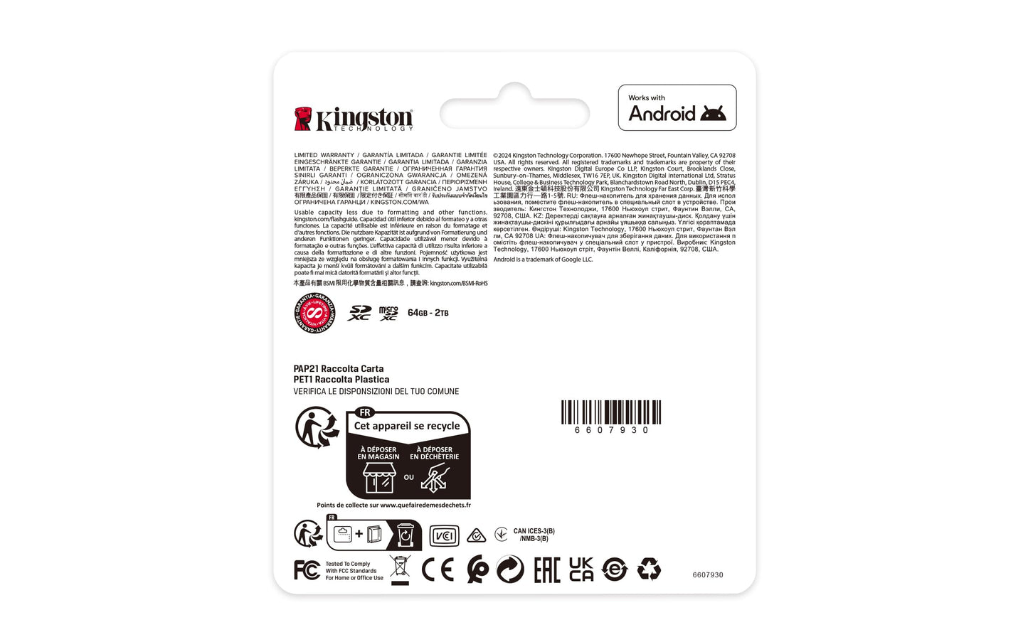 Kingston Canvas Select Plus SD-geheugenkaart 64GB SDXC Gen3 100MB/s C10 UHS-I U1 V10 - SDS3/64GB