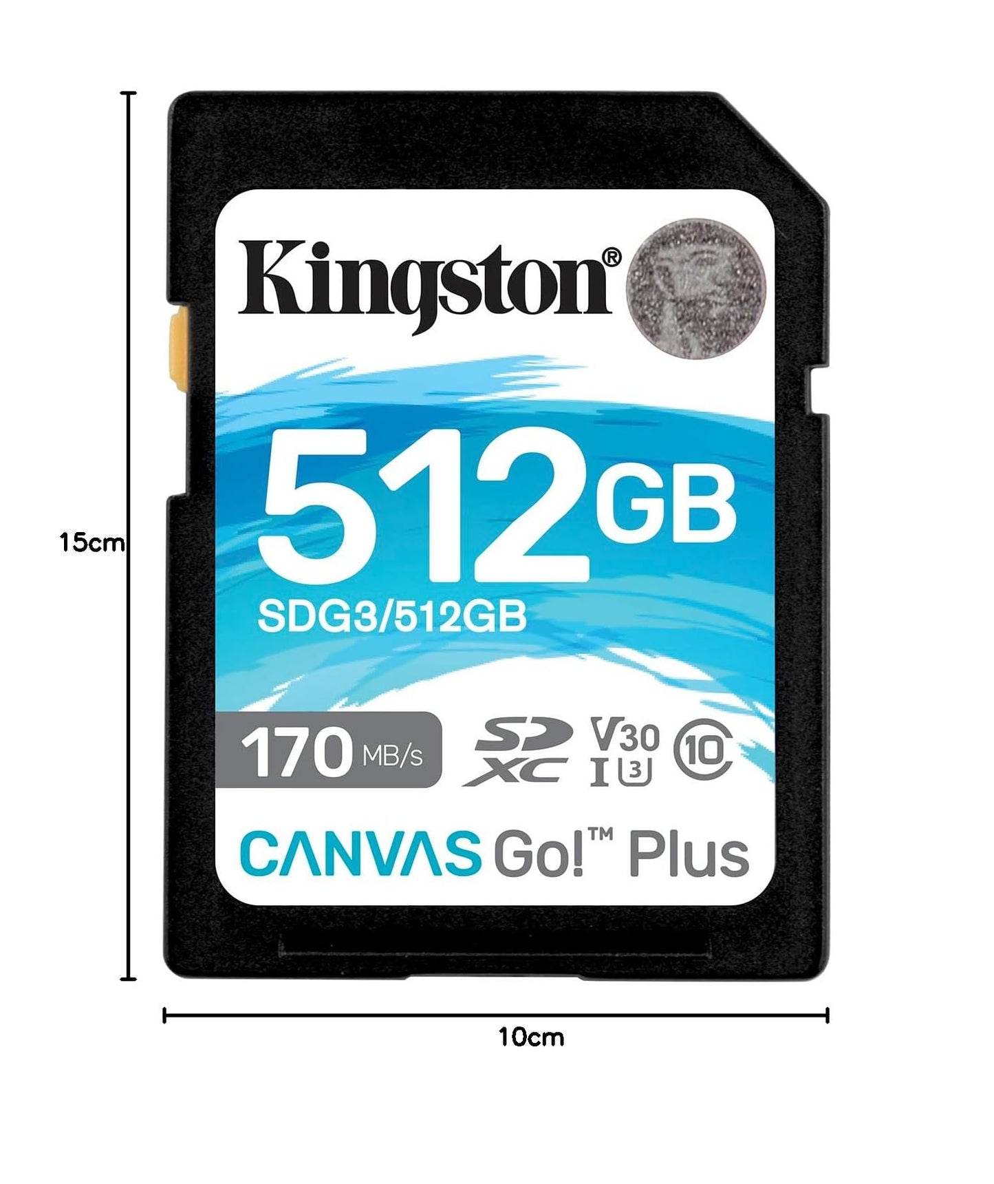 Kingston Canvas Go! Plus SD-kaart 512GB SDXC 170R C10 UHS-I U3 V30