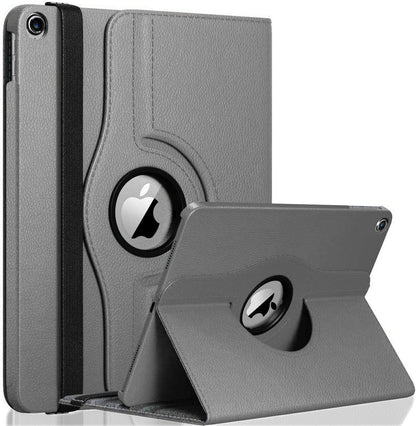For iPad 9th Generation Case 10.2 Inch 2021, 8th Generation 2020, 7th Generation 2019, Rotatable Smart Cover with Auto Wake and Sleep, Gray