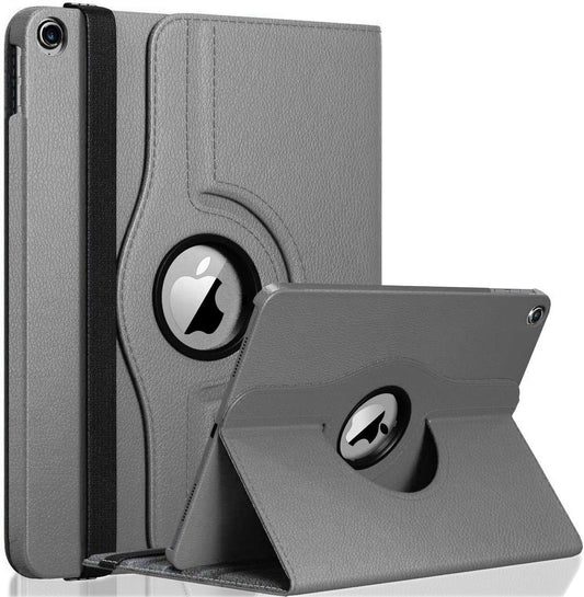 For iPad 9th Generation Case 10.2 Inch 2021, 8th Generation 2020, 7th Generation 2019, Rotatable Smart Cover with Auto Wake and Sleep, Gray