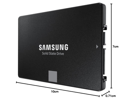 Samsung SSD 870 EVO, 1 TB, Form Factor 2.5", Intelligent Turbo Write, Magician 6 Software, Black (Internal SSD)