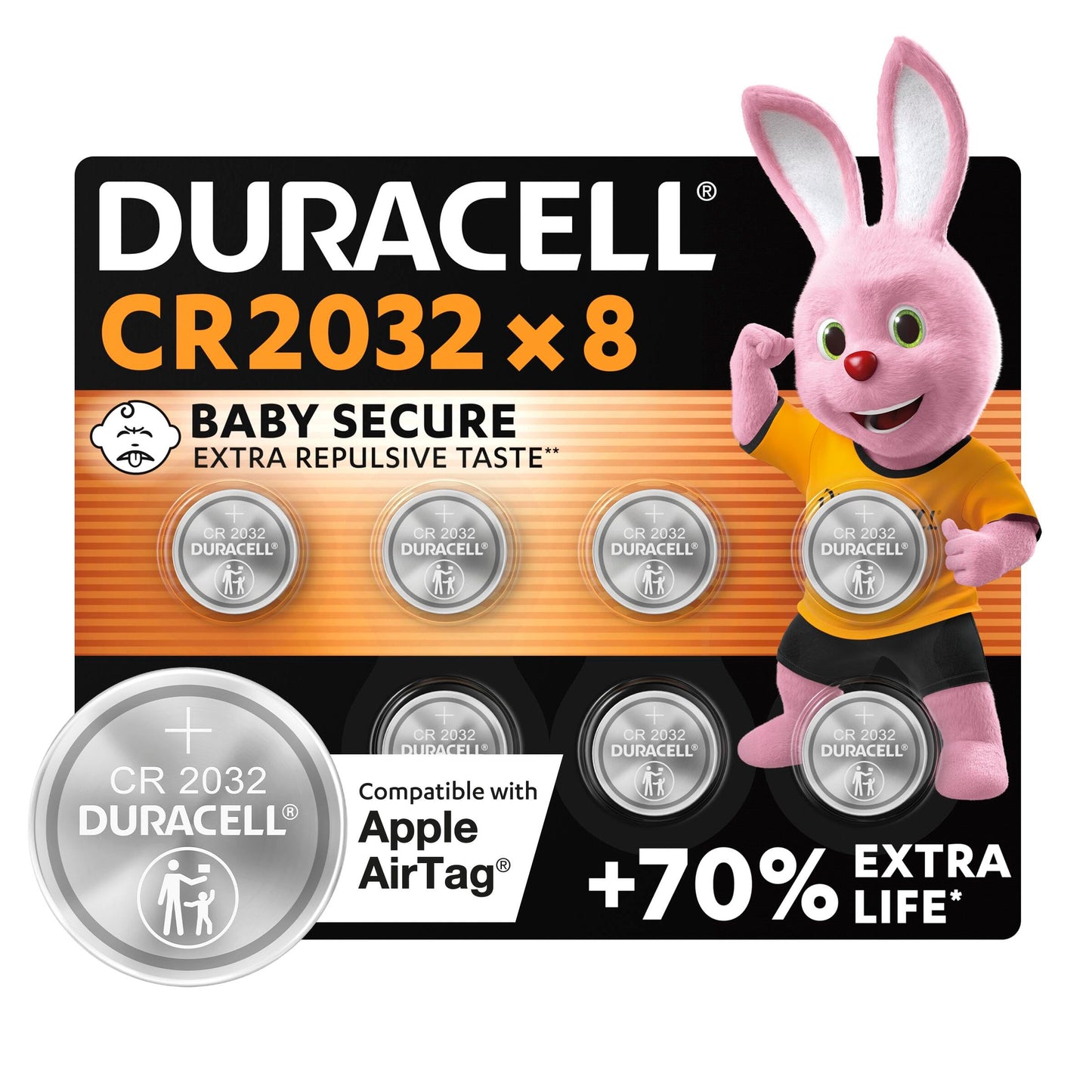 Duracell Silver Oxide Battery 1.5 V, Batteries for Watches Size 2032 schwarz