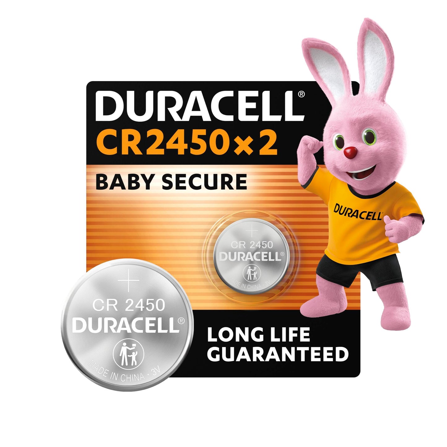 Duracell 2450 Lithium button cell batteries 3V, 1 piece, Long operating time - For car keys, home appliances, scales and temperature sensors - Babysafe packaging