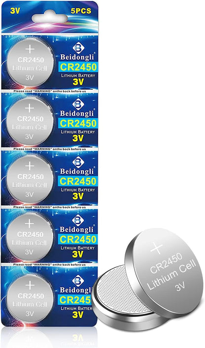 CR2450 3 V Lithium knoopcellen CR 2450 batterijen 40 stuks (CR2450 - 8 - 40) - NLMAX