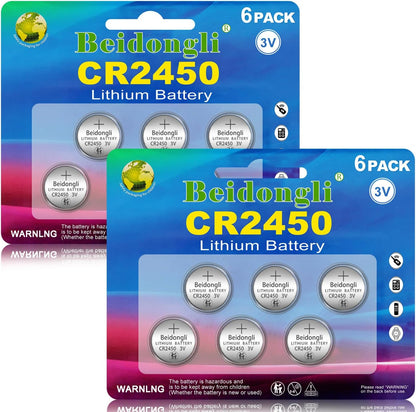 CR2450 3 V Lithium knoopcellen CR 2450 batterijen 40 stuks (CR2450 - 8 - 40) - NLMAX