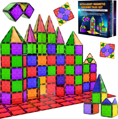 Desire Deluxe Magnetische bouwstenen tegels Montessori kinderspeelgoed voor jongens en meisjes - educatieve constructieset cadeau - verjaardag, voor 3 - 8 jaar (37st). - NLMAX