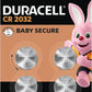 Duracell CR2032 Lithium - knoopcelbatterijen 3V (4 stuks) – Gaan tot 70% Langer Mee – Babyveilige Technologie – Aanbevolen voor Gebruik in Apple AirTag – Babyveilige Verpakking - NLMAX