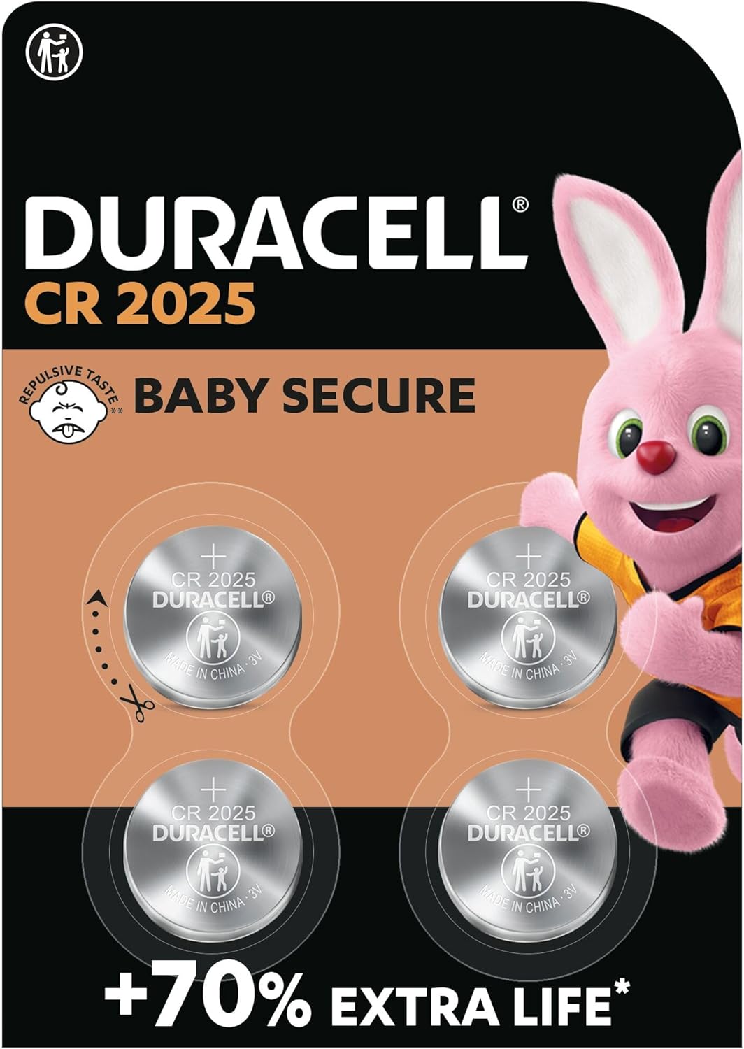 Duracell CR2032 Lithium - knoopcelbatterijen 3V (4 stuks) – Gaan tot 70% Langer Mee – Babyveilige Technologie – Aanbevolen voor Gebruik in Apple AirTag – Babyveilige Verpakking - NLMAX