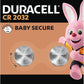 Duracell CR2032 Lithium - knoopcelbatterijen 3V (4 stuks) – Gaan tot 70% Langer Mee – Babyveilige Technologie – Aanbevolen voor Gebruik in Apple AirTag – Babyveilige Verpakking - NLMAX