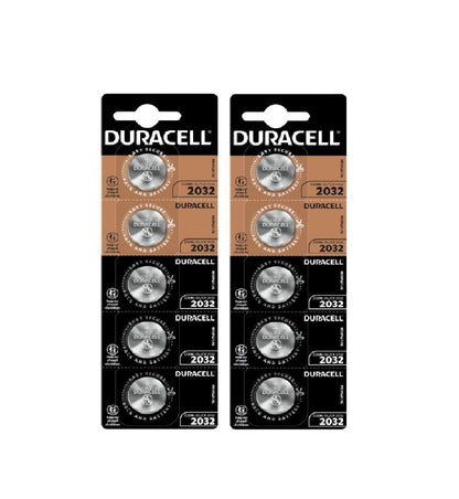 Duracell CR2032 Lithiumbatterijen, 10 stuks (2 blisterverpakkingen van 5 batterijen) - NLMAX