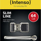 Intenso Slim Line USB - stick 16 GB USB 3.0 Zwart 3532470 - NLMAX