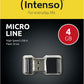 Intenso Slim Line USB - stick 16 GB USB 3.0 Zwart 3532470 - NLMAX