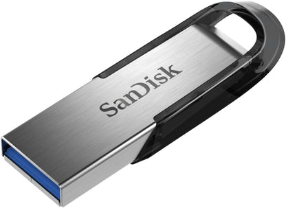 SanDisk Ultra Flair USB 3.0 Flash Drive 16 GB (Robuuste En Stijlvolle Metalen Behuizing, Wachtwoordbeveiliging, 150 MB/s Lezen) Zwart - NLMAX