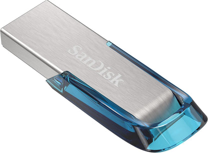 SanDisk Ultra Flair USB 3.0 Flash Drive 16 GB (Robuuste En Stijlvolle Metalen Behuizing, Wachtwoordbeveiliging, 150 MB/s Lezen) Zwart - NLMAX