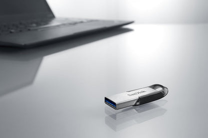 SanDisk Ultra Flair USB 3.0 Flash Drive 16 GB (Robuuste En Stijlvolle Metalen Behuizing, Wachtwoordbeveiliging, 150 MB/s Lezen) Zwart - NLMAX