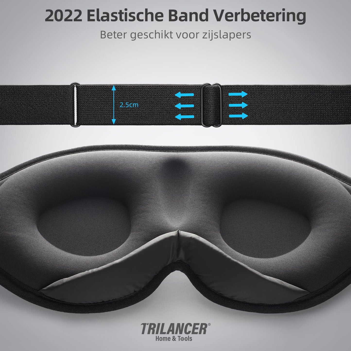 2023 Innovatief Slaapmasker voor Mannen en Vrouwen, 100% Lichtblokkerend Ontwerp Oogmasker om te Slapen, een Dutje te Doen, Mediteren, Reizen (Zwart) - NLMAX