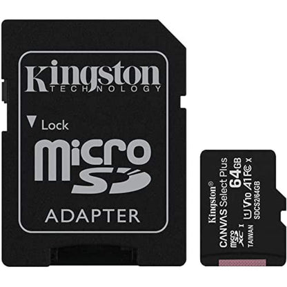 Kingston Canvas Select Plus microSDcard,64GB,Grijs