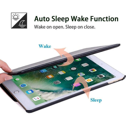 Apple iPad 10.2 (2019) Rood 360 graden draaibare hoesje + Gehard tempered glass screenprotector - NLMAX