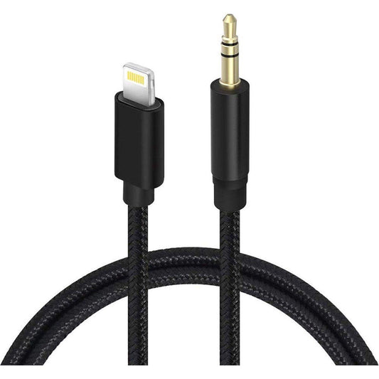 AUX jack - Lightning naar jack AUX kabel adapter voor Apple iPhone iPad -1 Meter - NLMAX