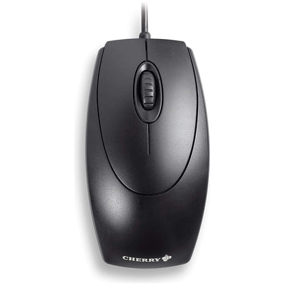 CHERRY WheelMouse optische, bedrade muis, geschikt voor rechtshandige en linkshandige gebruikers, optische sensor voor exacte beweging van de muisaanwijzer, zwart - NLMAX
