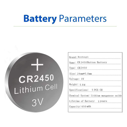 CR2450 3V lithium knoopcellen, CR 2450 batterijen, 20 stuks - NLMAX