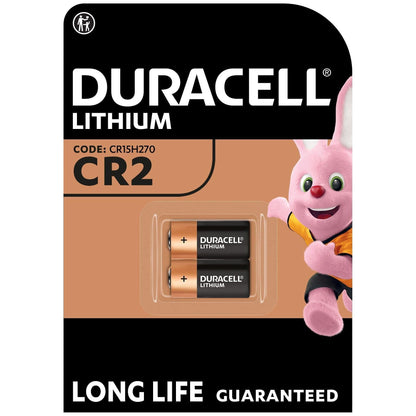 De Duracell High Power Lithium CR2 Batterij 3V, pack of 2 (CR15H270) is geschikt voor gebruik in in sensoren, smart deursloten, fotofiltsers en zaklampen, verpakking van 2 - NLMAX