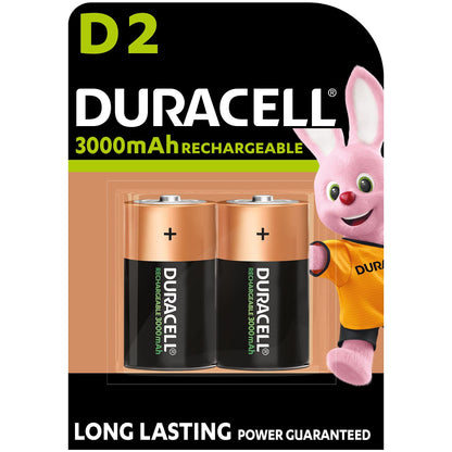 Duracell battery charger Size D Ultra - 3000 mAh Batteries, 2 Pieces - NLMAX