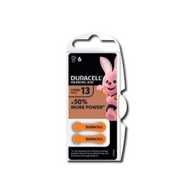 Duracell gehoorapparaat batterijen Hearing aid nummer 13 hoorapparaat Knoopcel - 6stuk(s) - 50% extra life - NLMAX