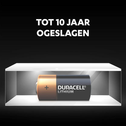 Duracell High Power Lithium 123 Batterij 3V, (CR123 / CR123A / CR17345) is geschikt voor gebruik in sensoren, smart deursloten, fotofiltsers en zaklampen, verpakking van 2 - NLMAX