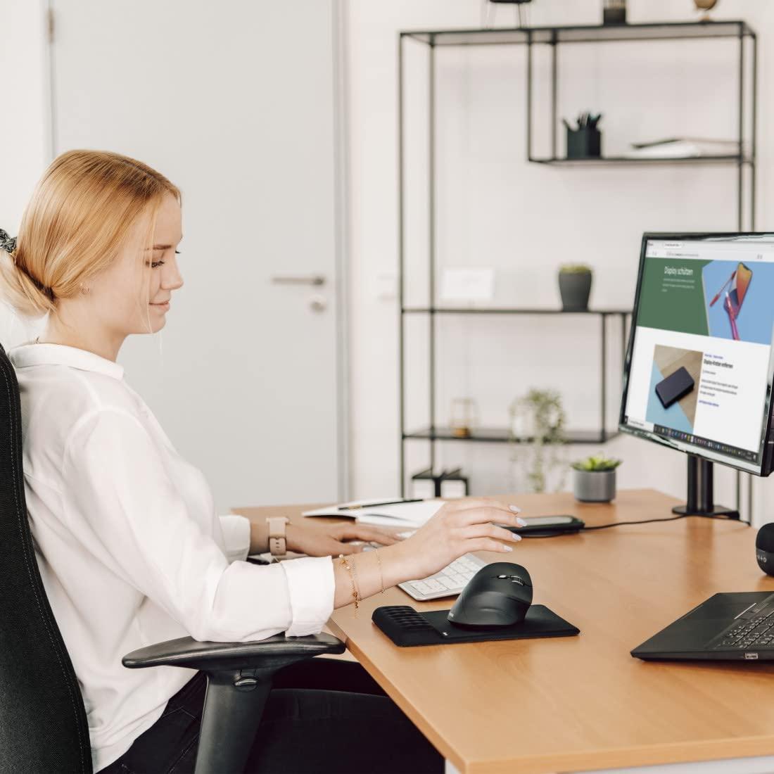 Hama verticale ergonomische muis, draadloos muis voor rechtshandigen, 6 knoppen - NLMAX