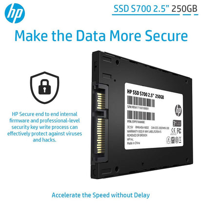 HP S700 SSD Drive 2.5"250GB Ssd, Zwart - NLMAX