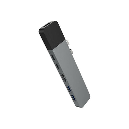 HyperDrive Net 6-in-2 Hub - dockingstation - USB-C x 2 - HDMI - GigE - NLMAX