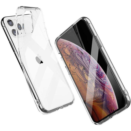 iPhone 11 Pro MAX Hoesje Transparant Cover En Screenprotector Tempered Glass Set 2in1 - NLMAX