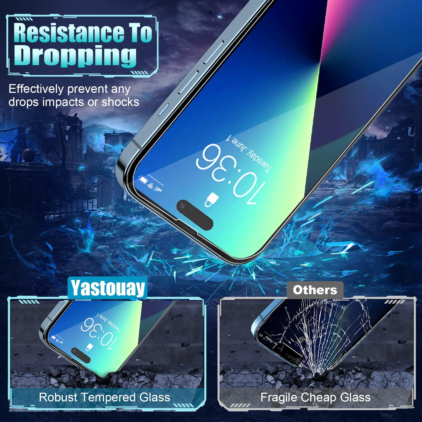 iPhone 14 Pro Glas Screen Protector gehard glas Film 6,1-inch, volledige dekking 3-Pack Bubble Free, Case-Friendly, - NLMAX