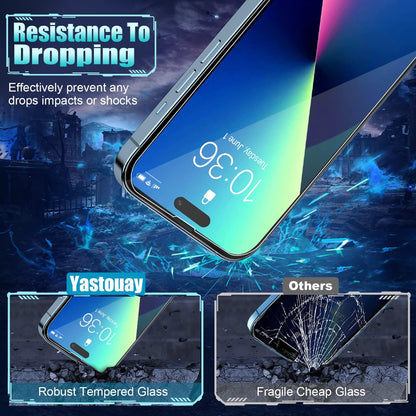 iPhone 14 Pro Glas Screen Protector gehard glas Film 6,1-inch, volledige dekking 3-Pack Bubble Free, Case-Friendly, - NLMAX