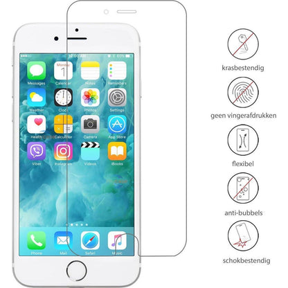iPhone 7 Screenprotector glas - extra strek en helder Beschermglas - 2 stuks - NLMAX