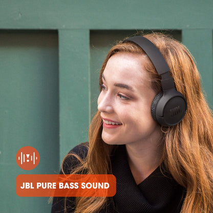 JBL Tune510 draadloze Bluetooth--koptelefoon over het oor met zuiver basgeluid, headset met afstandsbediening en ingebouwde microfoon, in zwart - NLMAX