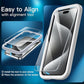 JETech Screen Protector voor iPhone 15 Pro 6,1-Inch, Volledige Dekking Gehard Glas Film Schermbeschermer met Eenvoudige Installatietool, Hoesje-Vriendelijk, HD Doorzichtig, 3-Stuks - NLMAX