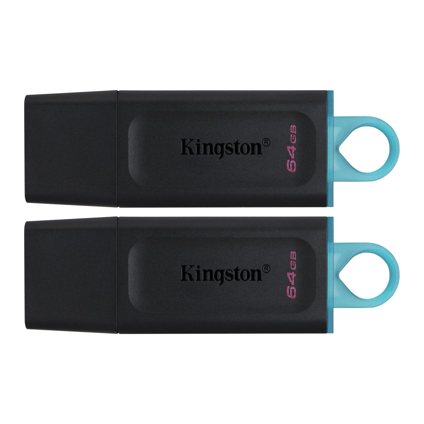 Kingston 64 GB DT EXODIA USB3.2 GEN 1 (ZWART + TEAL) 2 STUKS - NLMAX