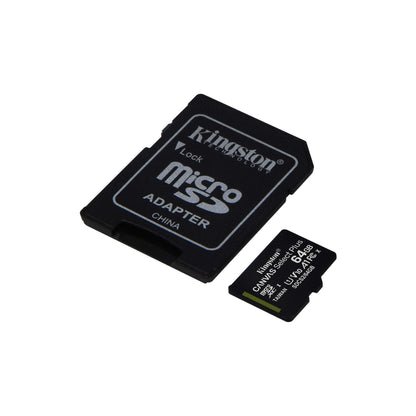 KINGSTON 64GB MICROSDXC CANVAS SELECT 3 STUKS 100R A1 C10 CARD+SD ADAPTER - NLMAX