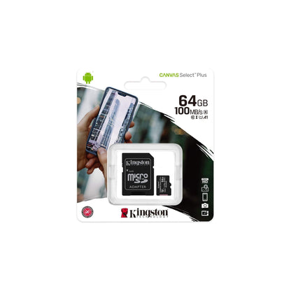 Kingston Canvas Select Plus microSDcard,64GB,Grijs - NLMAX