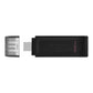 Kingston DataTraveler 70 - DT70/128GB USB-C Flash Drive Zwart - NLMAX