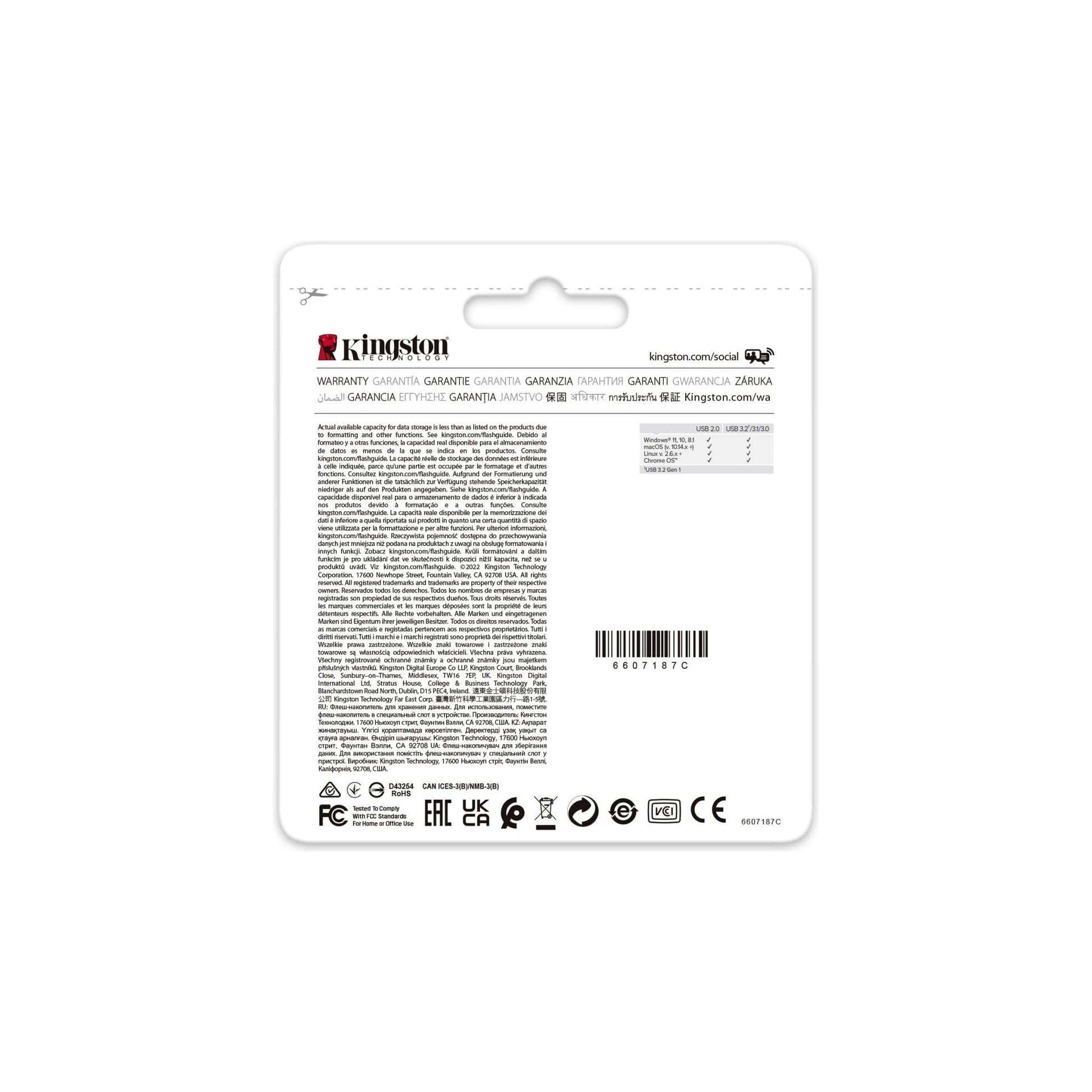 Kingston DataTraveler Exodia Onyx USB Flash Drive 3.2 Gen 1 DTXON/64GB- USB-stick met elegante intrekbare dop - NLMAX