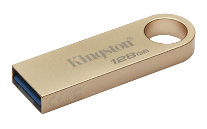 Kingston DataTraveler SE9 Gen 3-128GB - 220MB/s lettura - Metal - USB 3.2 Gen 1 -Gouden - NLMAX
