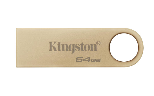 Kingston DataTraveler SE9 Gen 3-64GB - 220MB/s lettura - Metal - USB 3.2 Gen 1 -Gouden - NLMAX